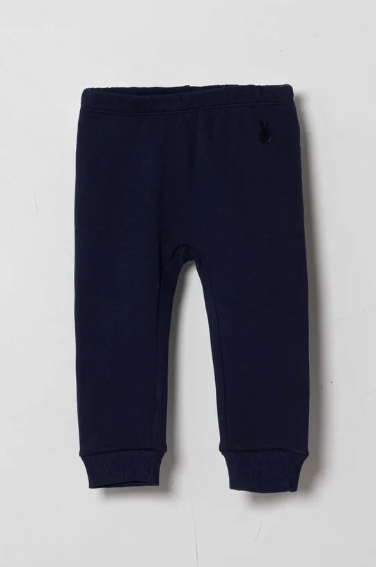 тёмно-синий Хлопковые штаны для младенцев United Colors of Benetton Детский