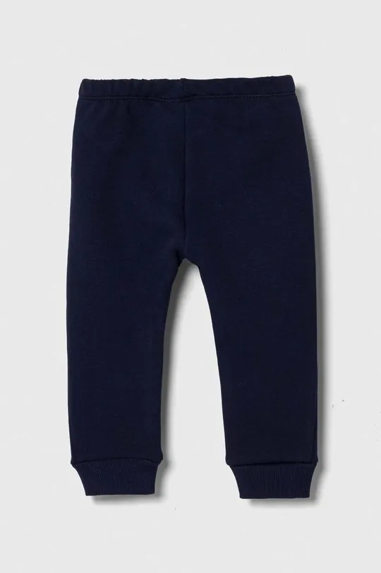 Хлопковые штаны для младенцев United Colors of Benetton тёмно-синий