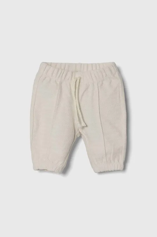 бежевый Хлопковые штаны для младенцев United Colors of Benetton Детский