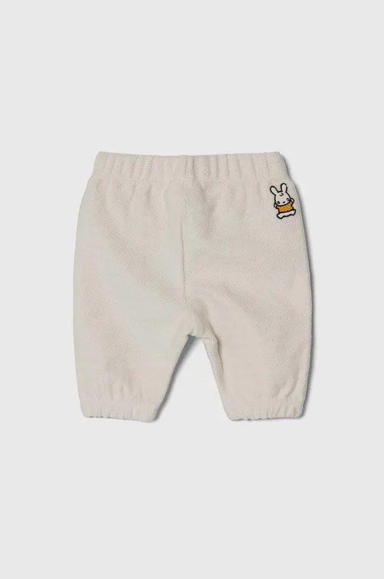 Хлопковые штаны для младенцев United Colors of Benetton бежевый