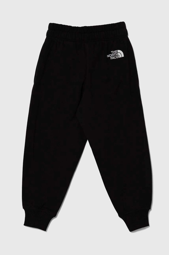 Otroška bombažna trenirka The North Face OVERSIZED JOGGERS črna