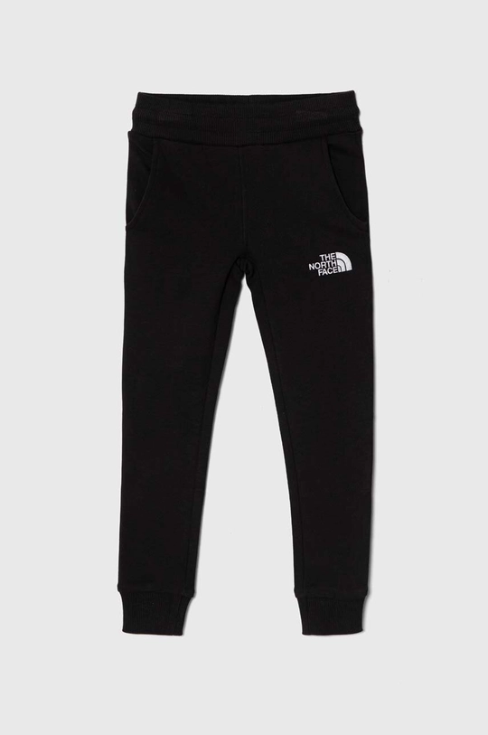 чорний Дитячі бавовняні штани The North Face DREW PEAK LIGHT JOGGERS Дитячий