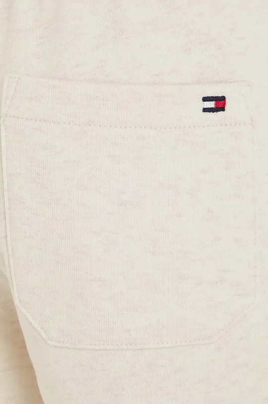 beżowy Tommy Hilfiger spodnie dresowe bawełniane dziecięce