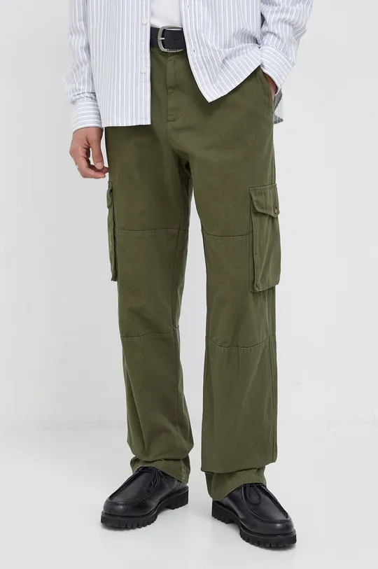 зелёный Хлопковые брюки Les Deux Мужской