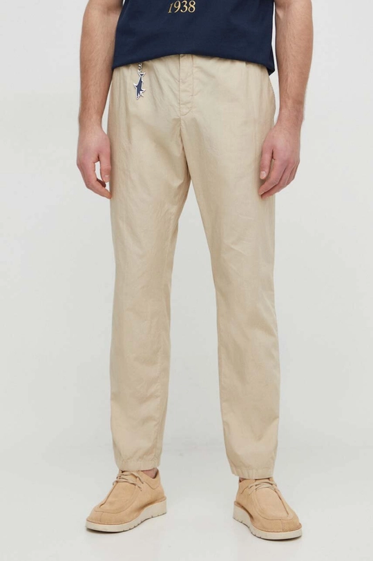 beige Paul&Shark pantaloni in cotone Uomo