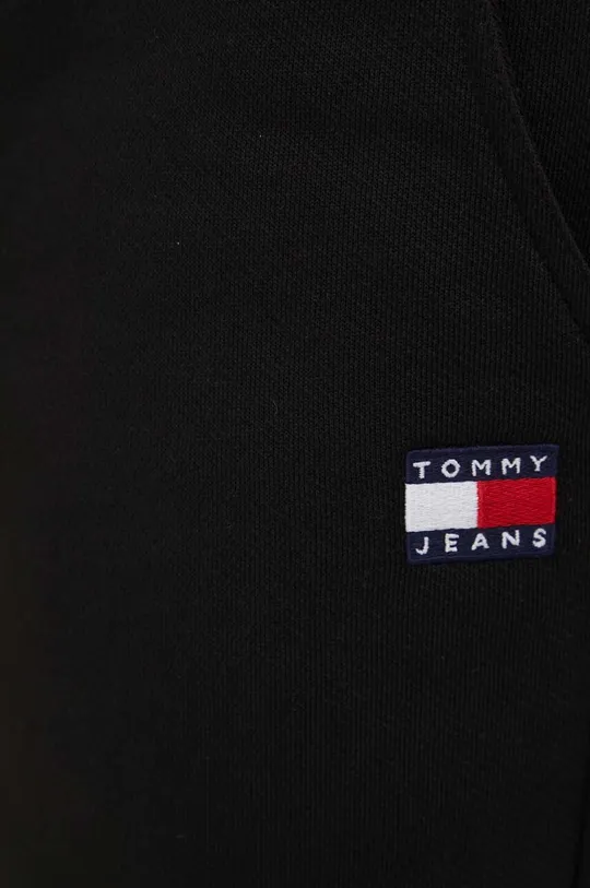 nero Tommy Jeans pantaloni da jogging in cotone
