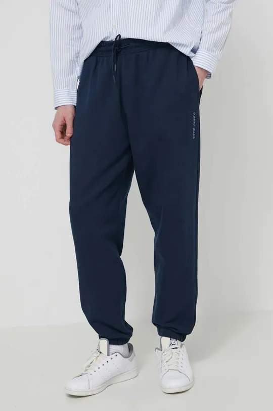 σκούρο μπλε Βαμβακερό παντελόνι Tommy Jeans Ανδρικά