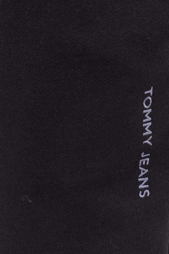 czarny Tommy Jeans spodnie dresowe bawełniane