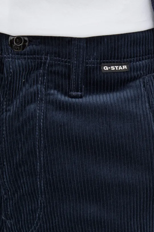 granatowy G-Star Raw spodnie sztruksowe