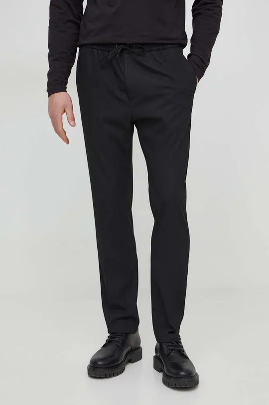 czarny Calvin Klein spodnie Męski