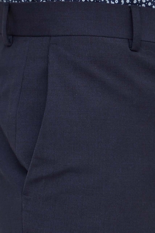 blu navy Calvin Klein pantaloni in lana