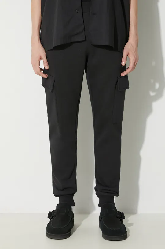μαύρο Παντελόνι φόρμας adidas Originals Trefoil Essentials Cargo Pants Ανδρικά