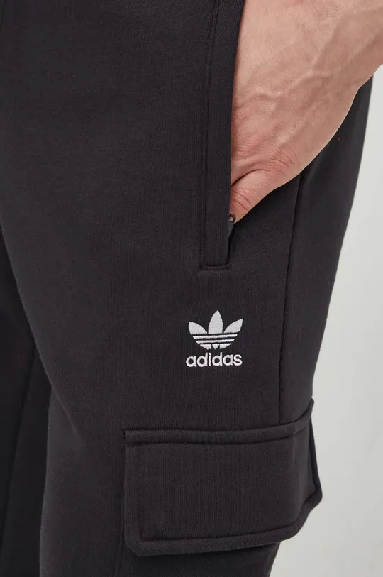 crna Donji dio trenirke adidas Originals Trefoil Essentials Cargo Pants