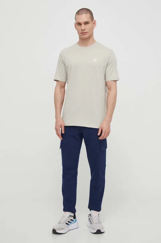 adidas Originals spodnie dresowe Trefoil Essentials Cargo Pants niebieski