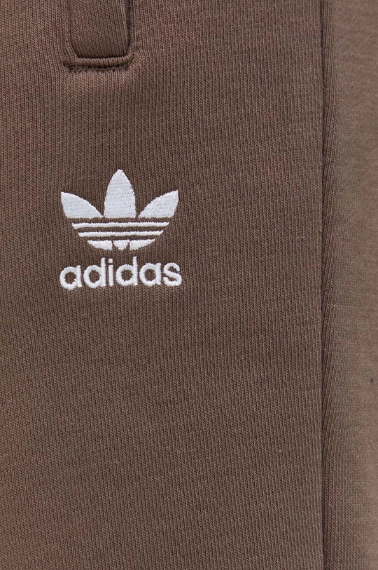 brązowy adidas Originals spodnie dresowe