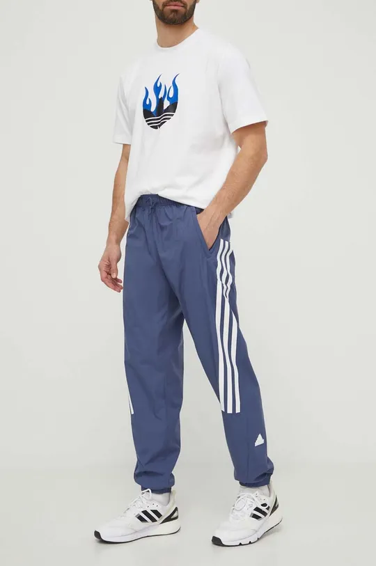 голубой Спортивные штаны adidas Мужской