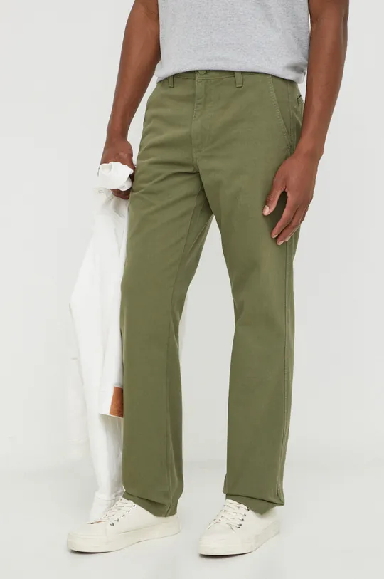 πράσινο Βαμβακερό παντελόνι Levi's Ανδρικά