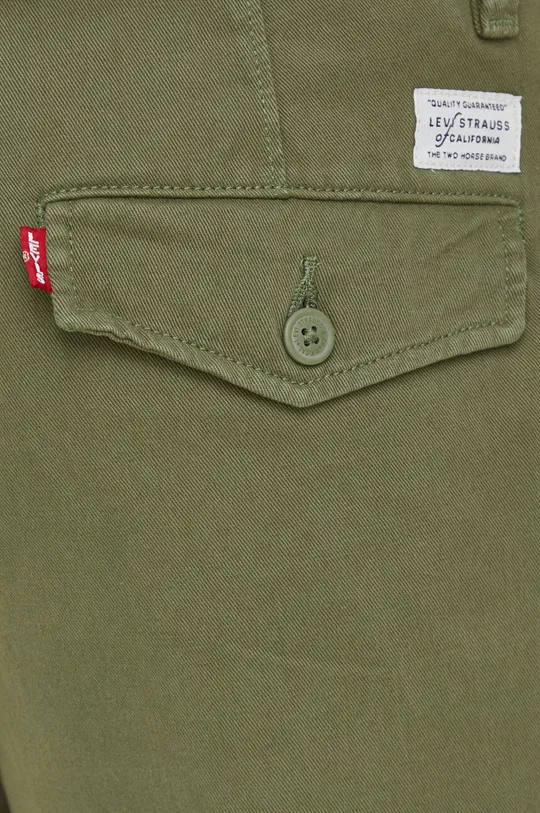zielony Levi's spodnie bawełniane