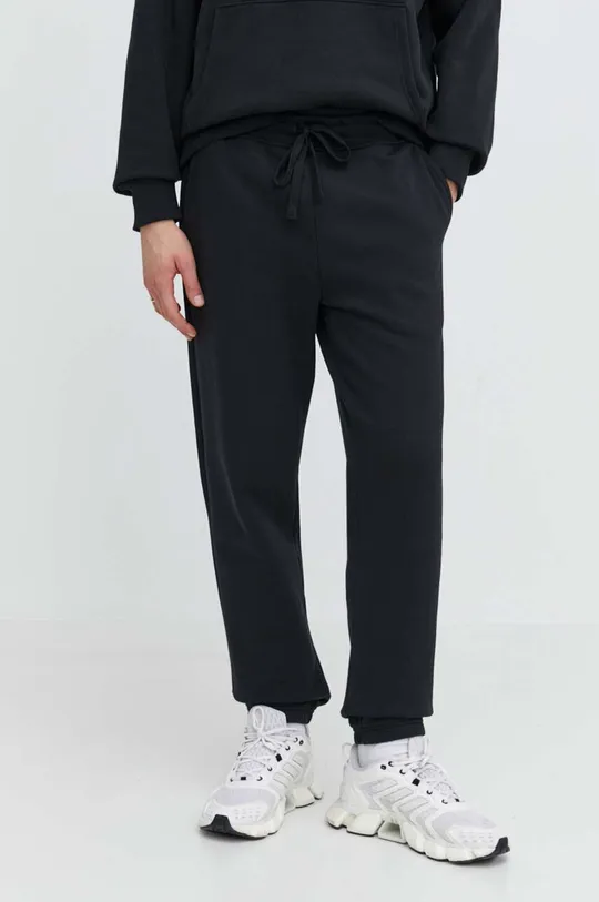 чорний Бавовняні спортивні штани Herschel Чоловічий