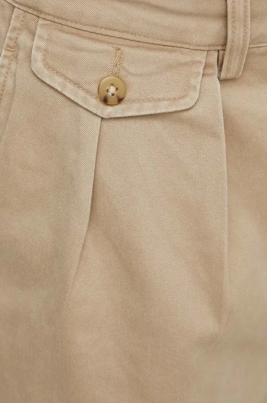 бежевый Хлопковые брюки Polo Ralph Lauren