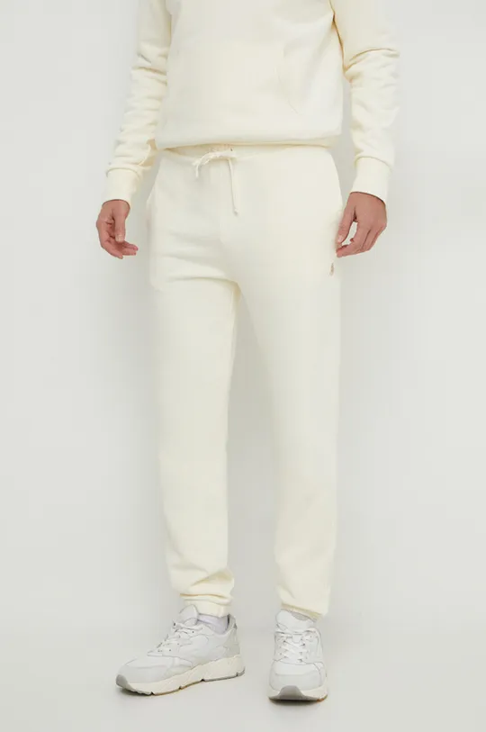 beżowy Polo Ralph Lauren spodnie dresowe bawełniane Męski