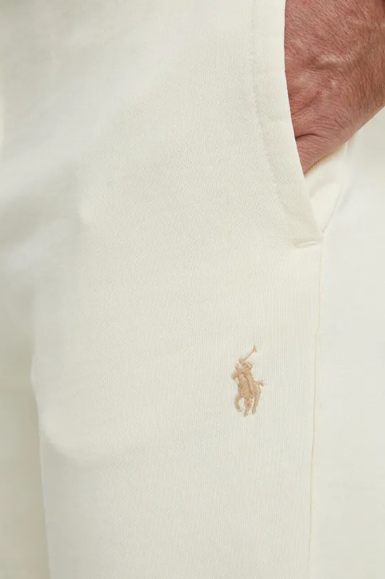 beżowy Polo Ralph Lauren spodnie dresowe bawełniane
