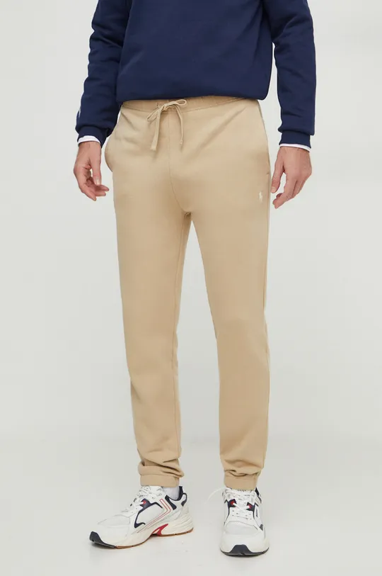 beżowy Polo Ralph Lauren spodnie dresowe bawełniane Męski