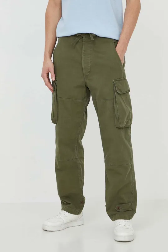 zelena Bombažne hlače Polo Ralph Lauren Moški
