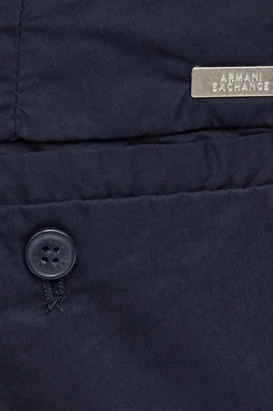 granatowy Armani Exchange spodnie bawełniane