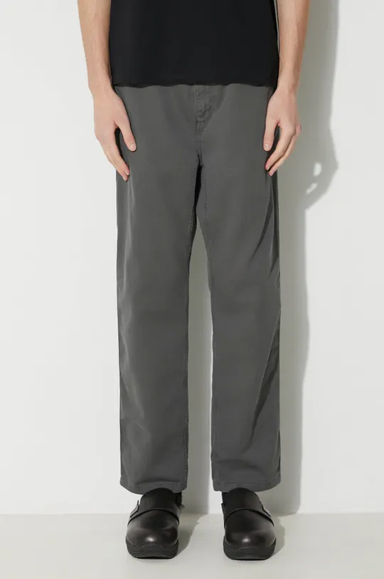 gray Carhartt WIP cotton trousers Flint Pant Men’s
