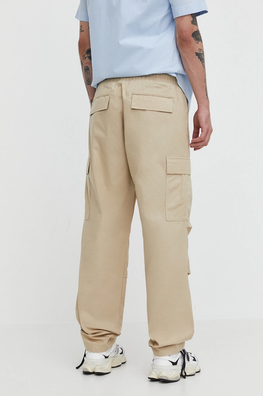 Hugo Blue pantaloni in cotone beige