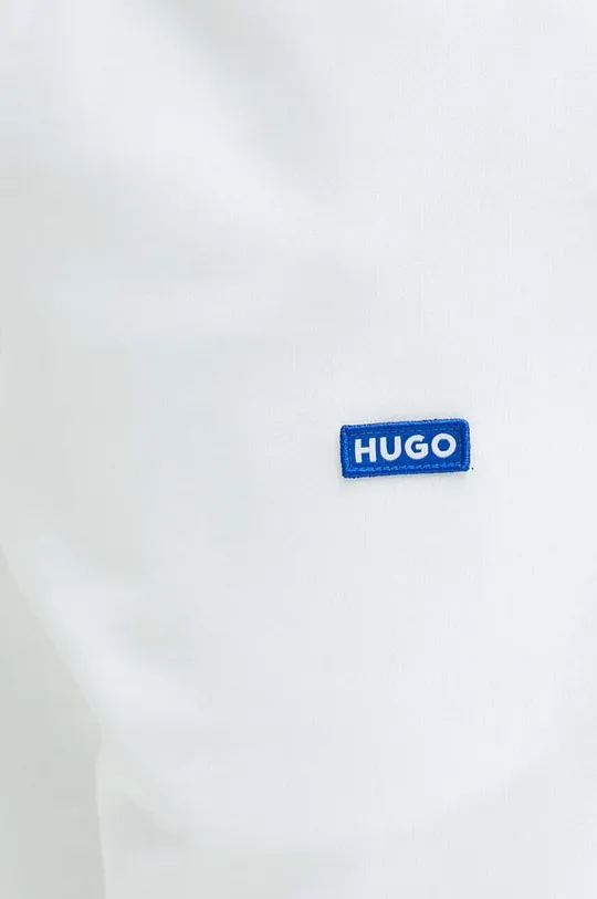 biały Hugo Blue spodnie dresowe bawełniane