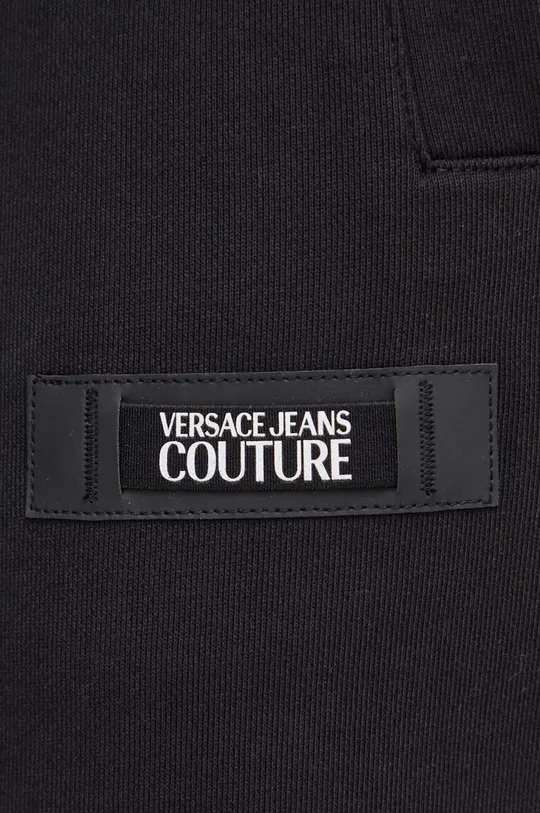 чёрный Хлопковые спортивные штаны Versace Jeans Couture