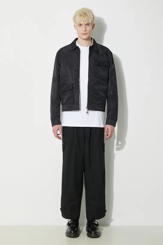 Y-3 pantaloni in cotone Workwear Cargo Pants nero