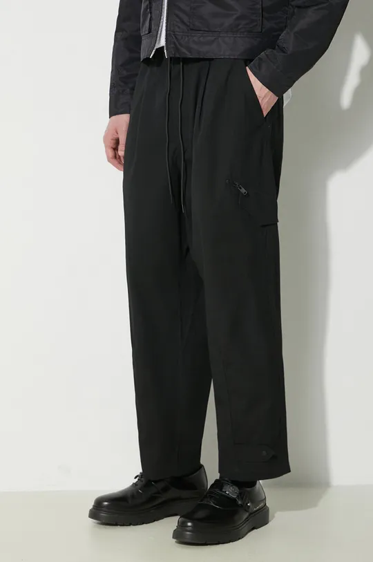 black Y-3 cotton trousers Workwear Cargo Pants