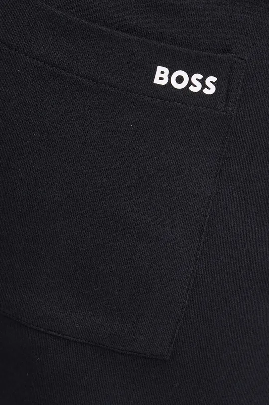 čierna Bavlnené nohavice BOSS