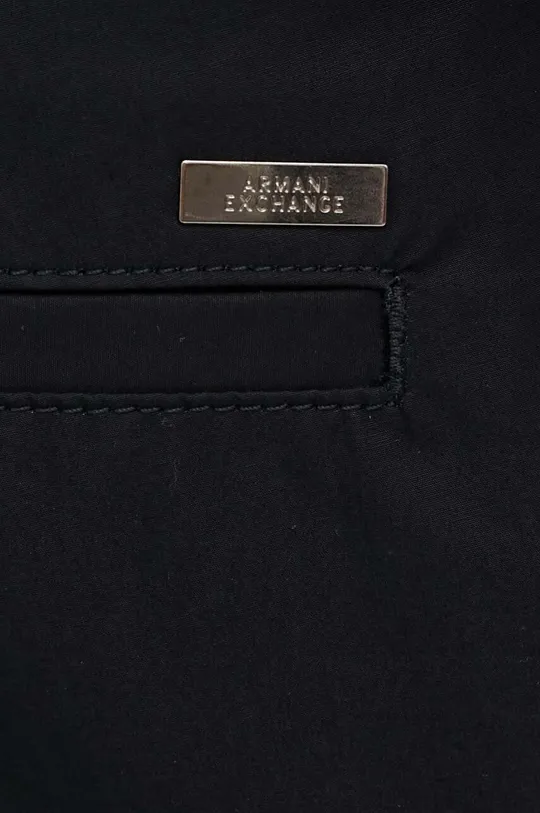 чорний Бавовняні штани Armani Exchange
