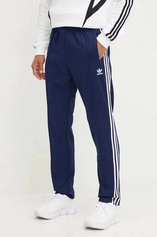 Спортивные штаны adidas Originals Adicolor Classics Beckenbauer трикотаж тёмно-синий IP0421