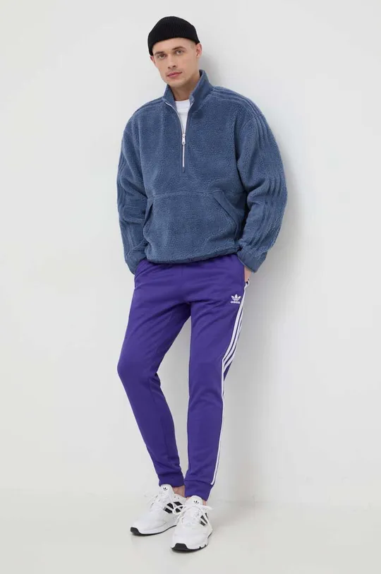 adidas Originals spodnie dresowe fioletowy