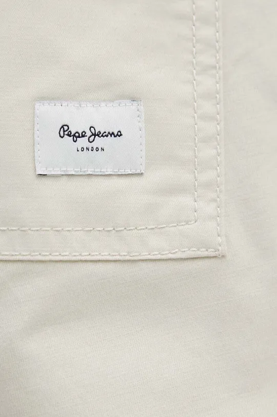 bézs Pepe Jeans nadrág PULL ON CUFFED SMART PANTS