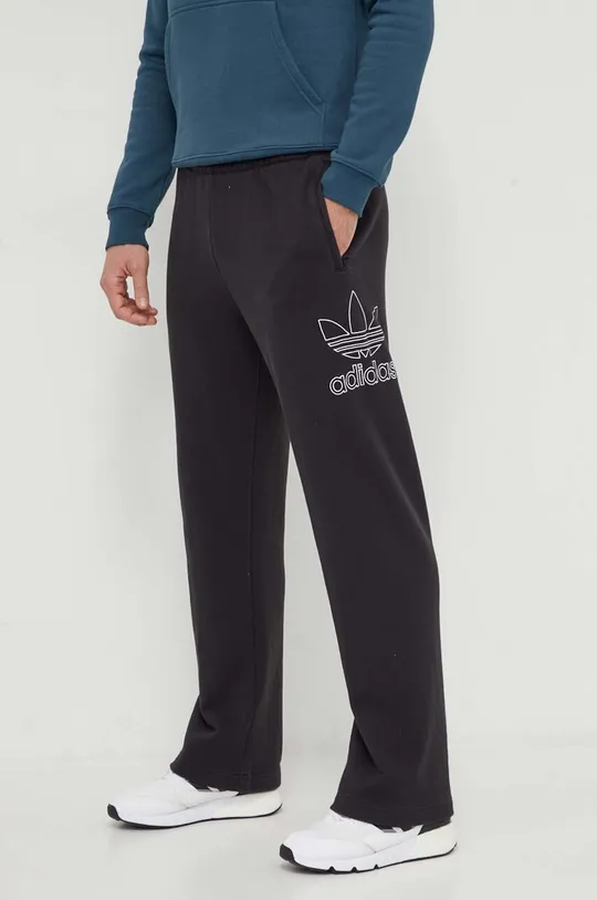 nero adidas Originals pantaloni da jogging in cotone Uomo