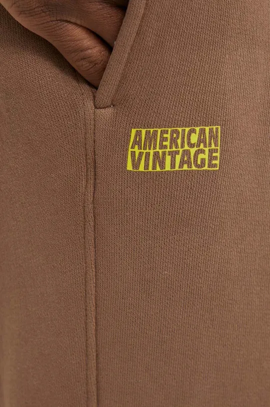 brązowy American Vintage spodnie dresowe