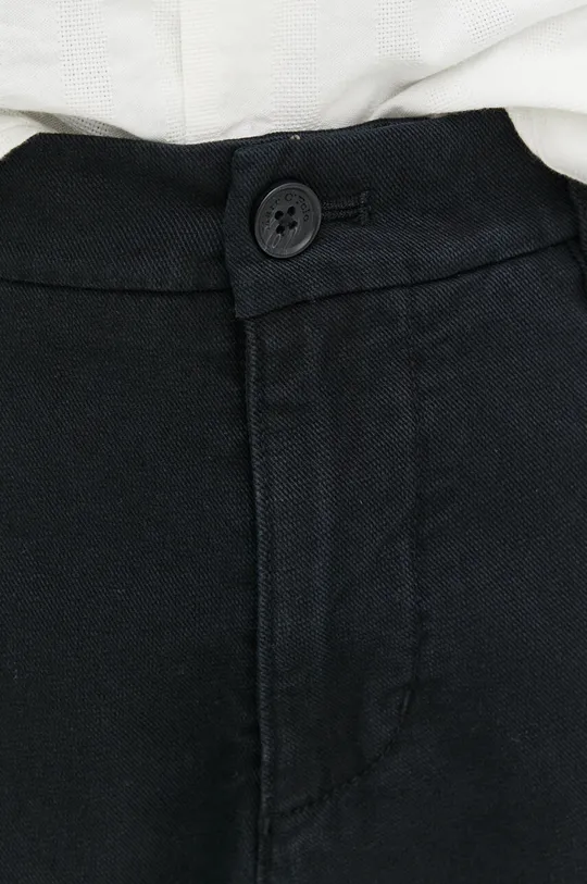 fekete Marc O'Polo nadrág vászonkeverékből