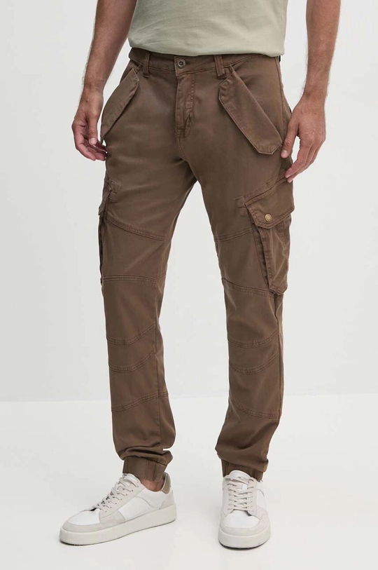 Alpha Industries spodnie Combat Pant LW z elastanem brązowy 126215