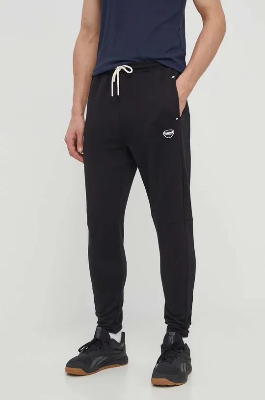 czarny Hummel spodnie dresowe hmlLGC KAI ENGINEERED hmlLGC KAI ENGINEERED PANTS Męski