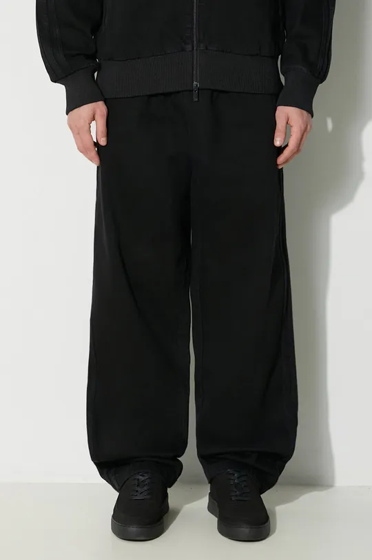 černá Bavlněné džíny adidas Originals Fashion Premium Denim Firebird Pánský