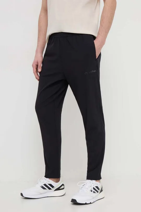 czarny Calvin Klein Performance spodnie dresowe Męski