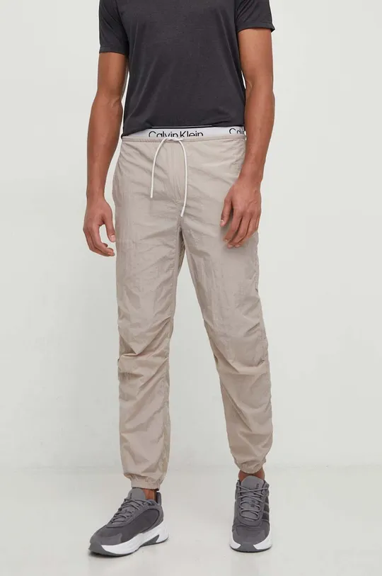grigio Calvin Klein Performance pantaloni da allenamento Uomo