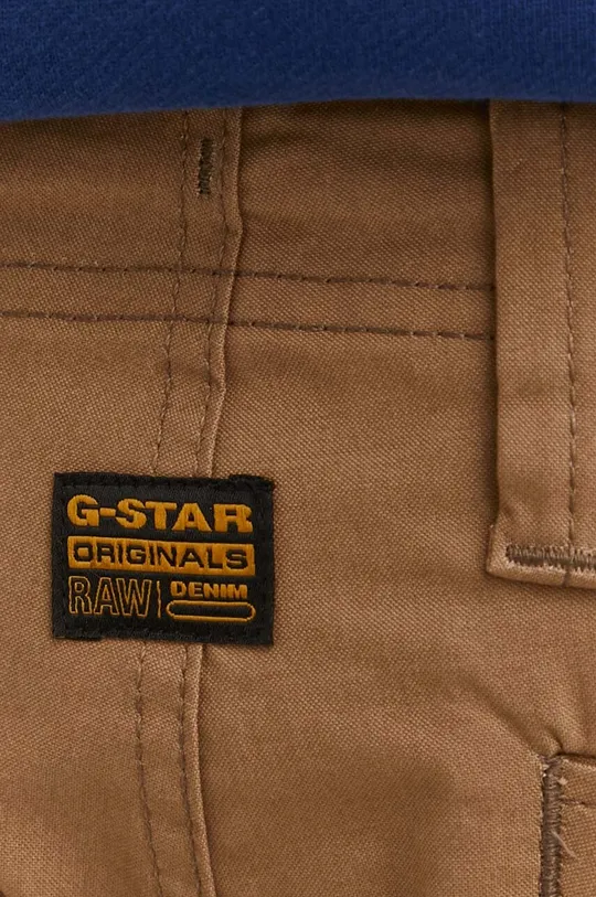 beige G-Star Raw pantaloni in cotone
