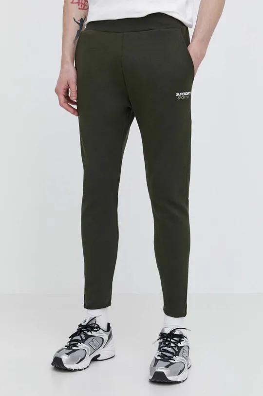 Superdry spodnie dresowe zielony